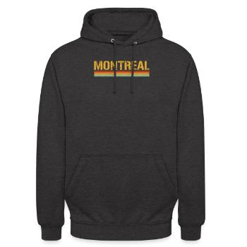 Montreal Quebec, Canada montreal - Unisex Hoodie - Anthrazit - Vorne - Alina (178cm) & Michal (187cm)