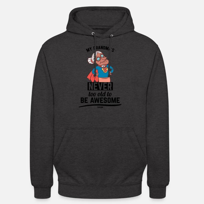 coole Oma Mutter Großmutter Held - Unisex Hoodie - Anthrazit
