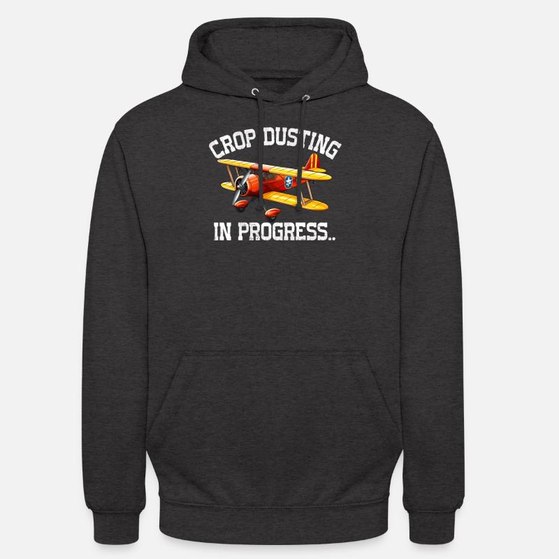 Dépoussiéreur en cours de construction - Sweat-shirt à capuche unisexe - charbon