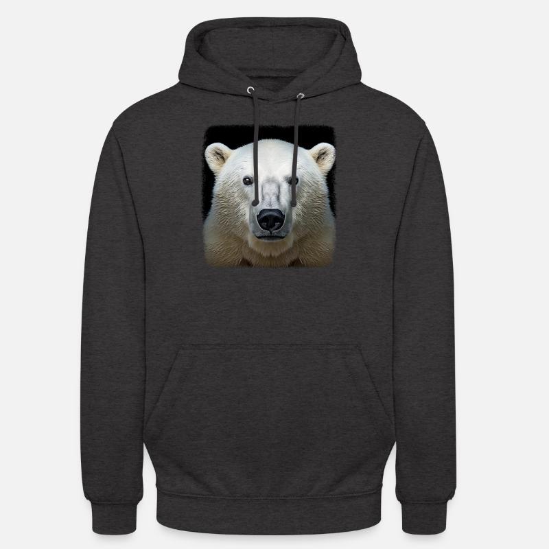 Eisbären realistic Eisbär - Unisex Hoodie - Anthrazit