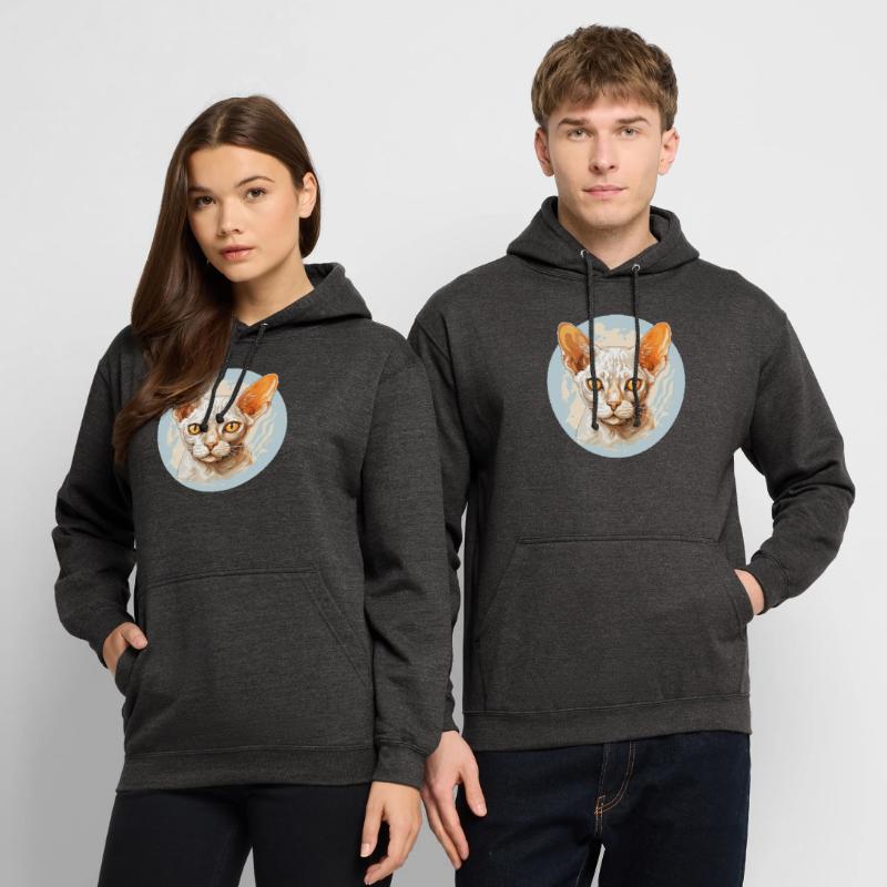 Chaton Devon Rex Chat Devon Rex Sweat-shirt à capuche unisexe