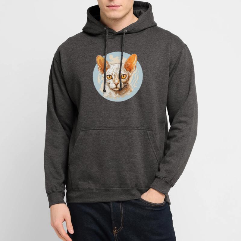 Chaton Devon Rex Chat Devon Rex Sweat-shirt à capuche unisexe