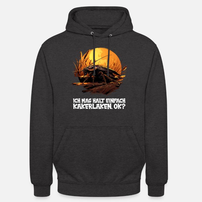 cafards cafards cafards cafard - Sweat-shirt à capuche unisexe - charbon