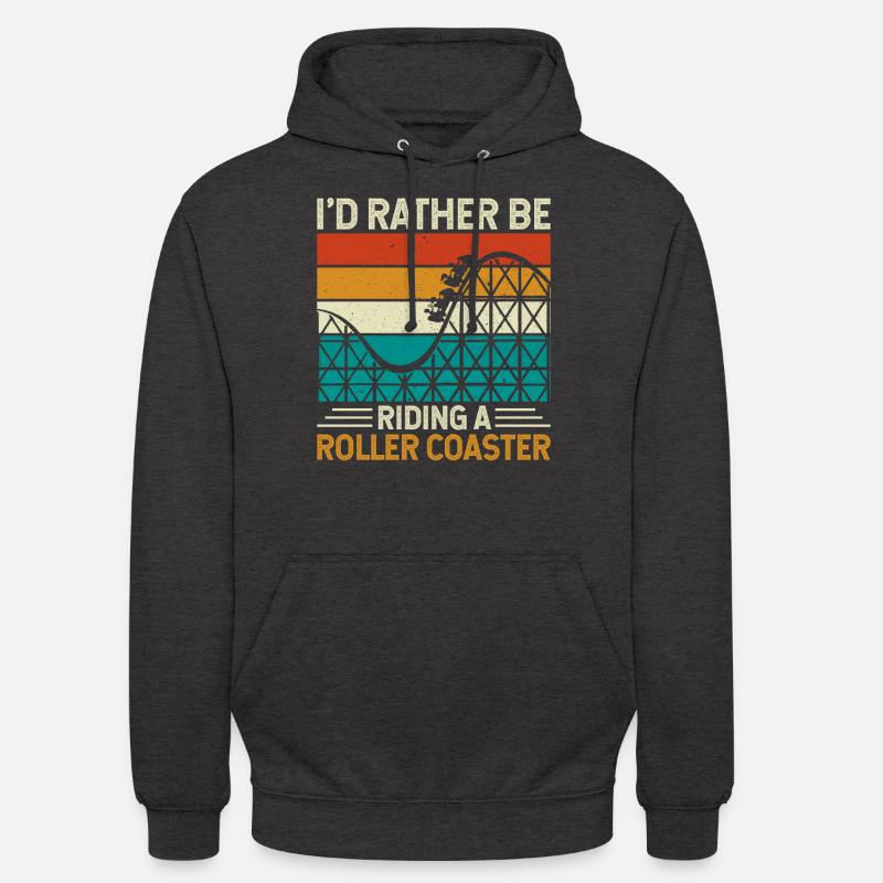 Roller Coaster Theme Park - Unisex Hoodie - charcoal grey