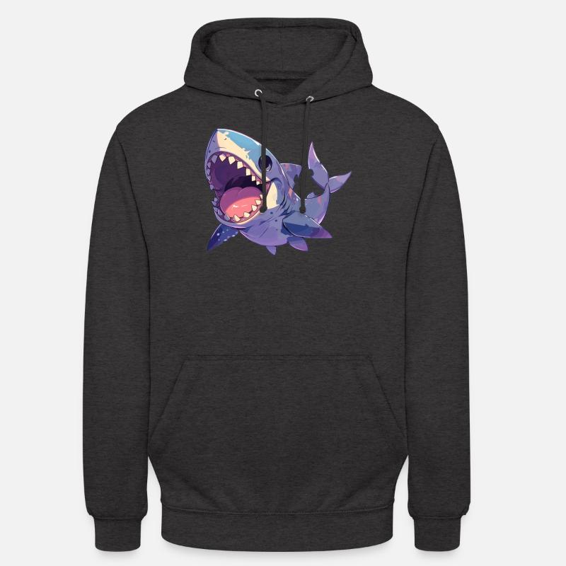 Requins Requin - Sweat-shirt à capuche unisexe - charbon