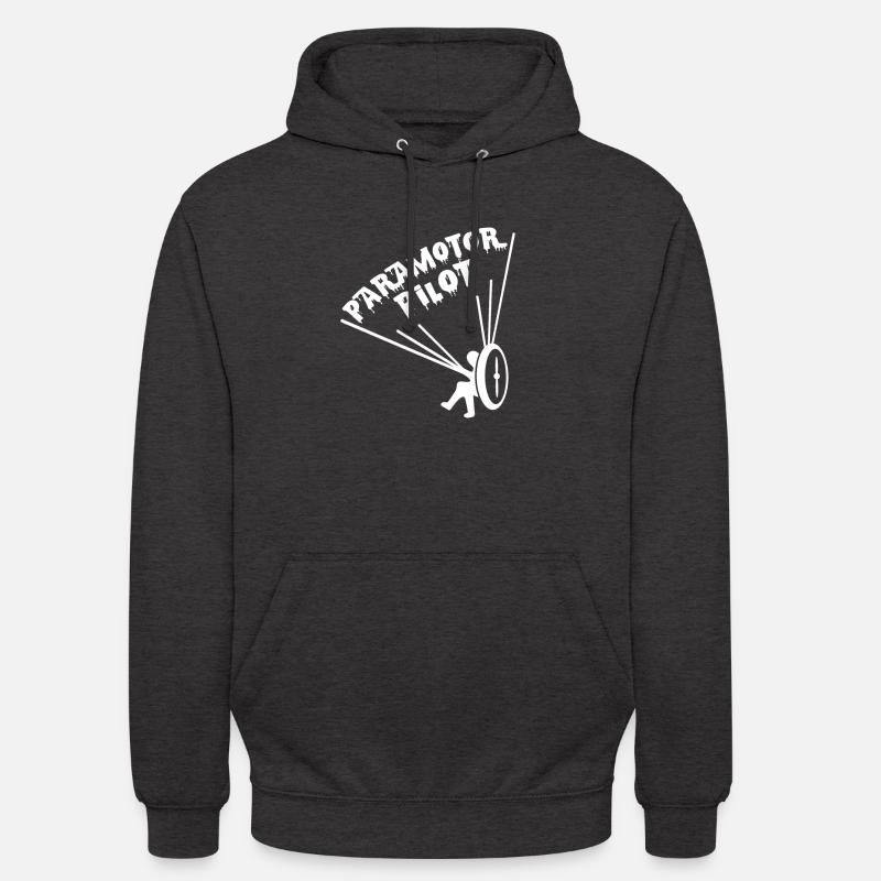 Paramotor pilot gift - Unisex Hoodie - charcoal grey