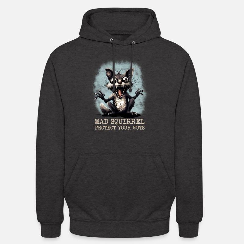 Verrücktes Eichhörnchen - Unisex Hoodie - Anthrazit