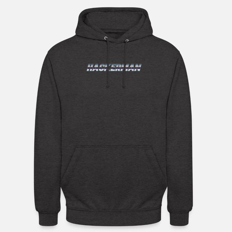 Hackerman Meme Hacking Lustiges Hacker - Unisex Hoodie - Anthrazit
