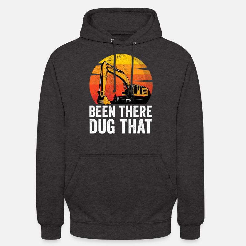 Baggerfahrer Bauarbeiter Bagger - Unisex Hoodie - Anthrazit
