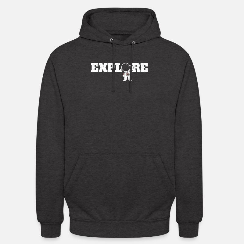 Astronaut Explore Planet Raumschiff - Unisex Hoodie - Anthrazit
