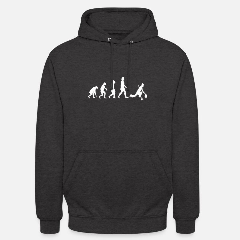 Evolution Curling - Sweat-shirt à capuche unisexe - charbon