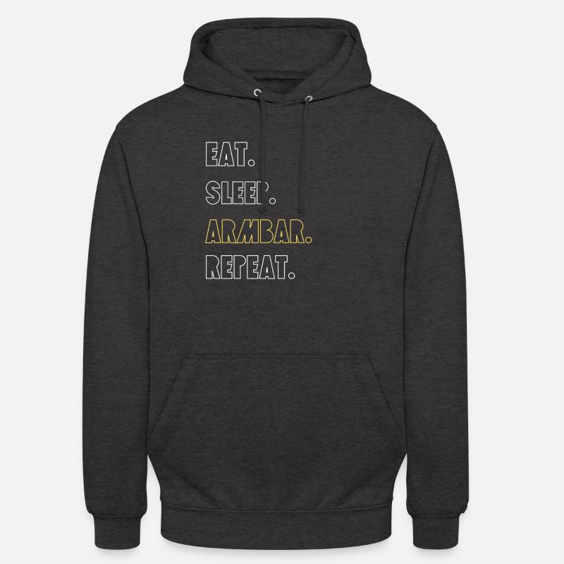 Bras Grappling BJJ - Sweat-shirt à capuche unisexe - charbon