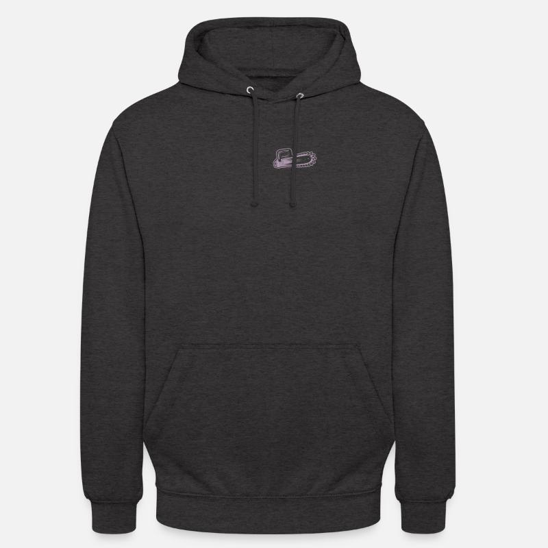 Tronçonneuse Tronçonneuse Pocket Design - Sweat-shirt à capuche unisexe - charbon