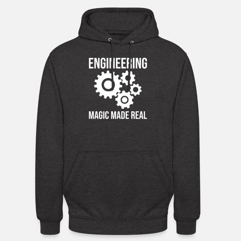 Engineer Funny - Engineering Magic realisiert - Unisex Hoodie - Anthrazit