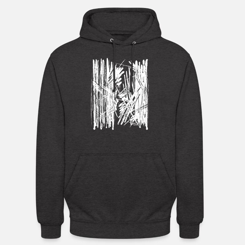 Farbklecks Paint Splash Drawing - Unisex Hoodie - charcoal grey