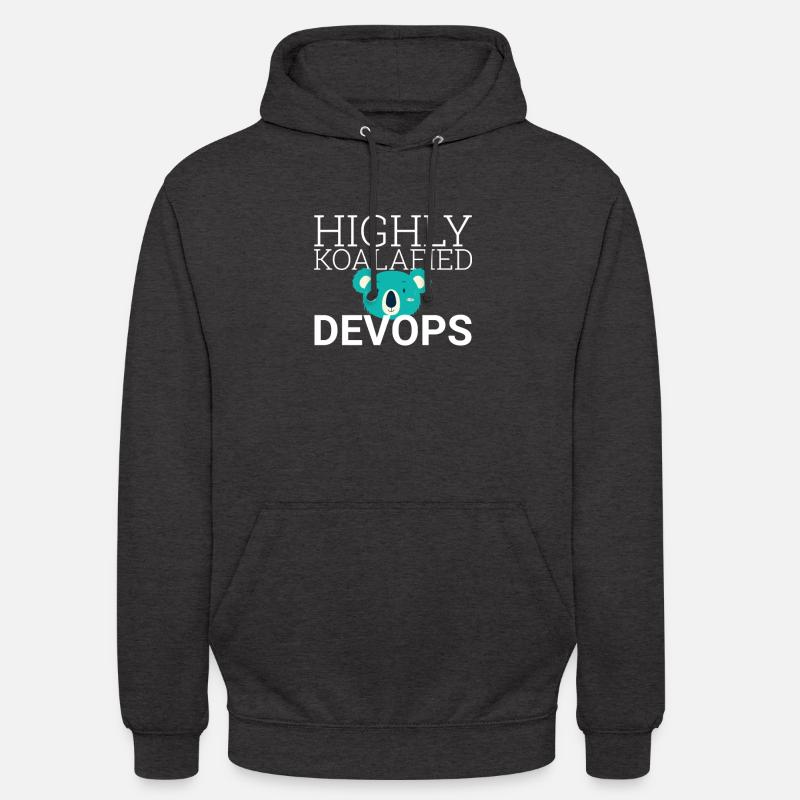 "DevOps Koalafied | Softwareentwicklung" - Unisex Hoodie - Anthrazit