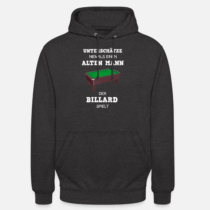 Billard billard piscine billard - Sweat-shirt à capuche unisexe - charbon