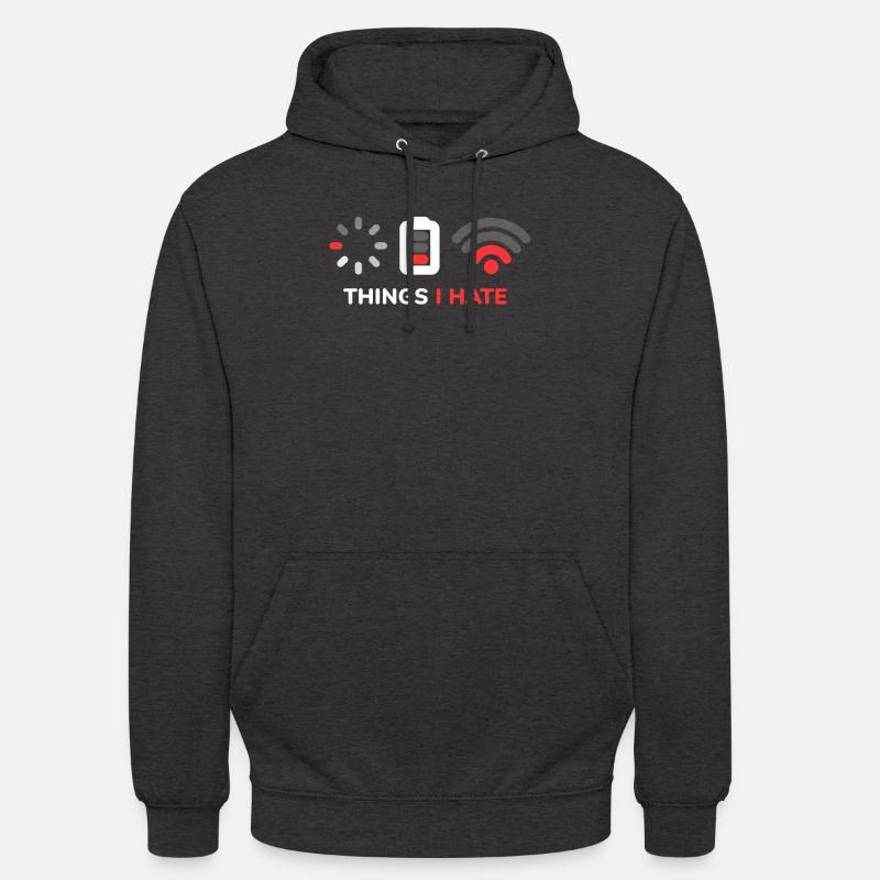 Wlan Batterie Wlan Computer Internet - Unisex Hoodie - Anthrazit