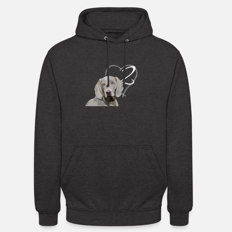 Weimaraner - 2ème anniversaire - Sweat-shirt à capuche unisexe - charbon