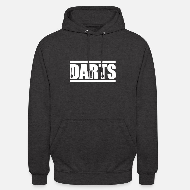 jeu de fléchettes - Sweat-shirt à capuche unisexe - charbon
