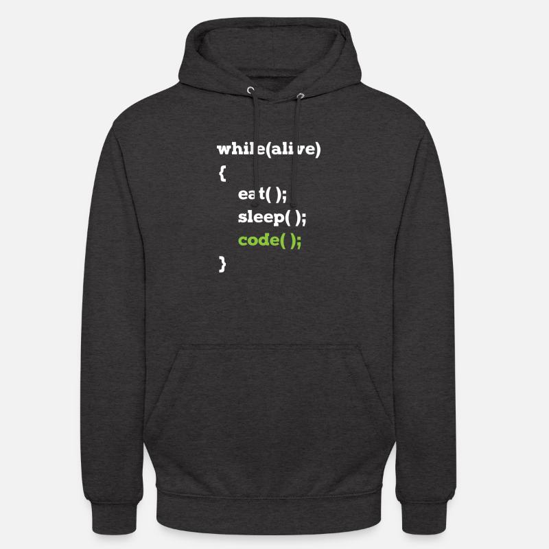 Java Programmierer Informatiker Schleife - Unisex Hoodie - Anthrazit