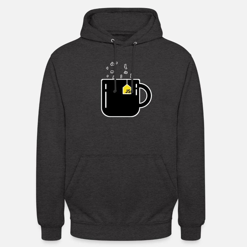 JavaScript - Tasse - Sweat-shirt à capuche unisexe - charbon