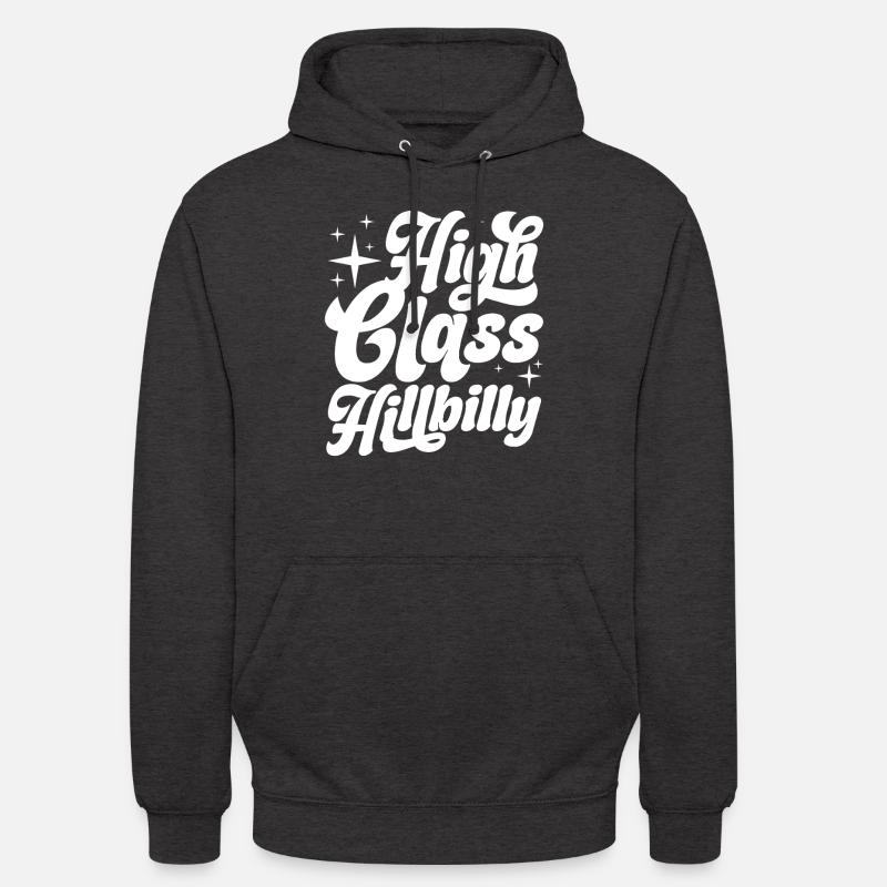 hillbilly haut de gamme Design pour un passionné de - Sweat-shirt à capuche unisexe - charbon