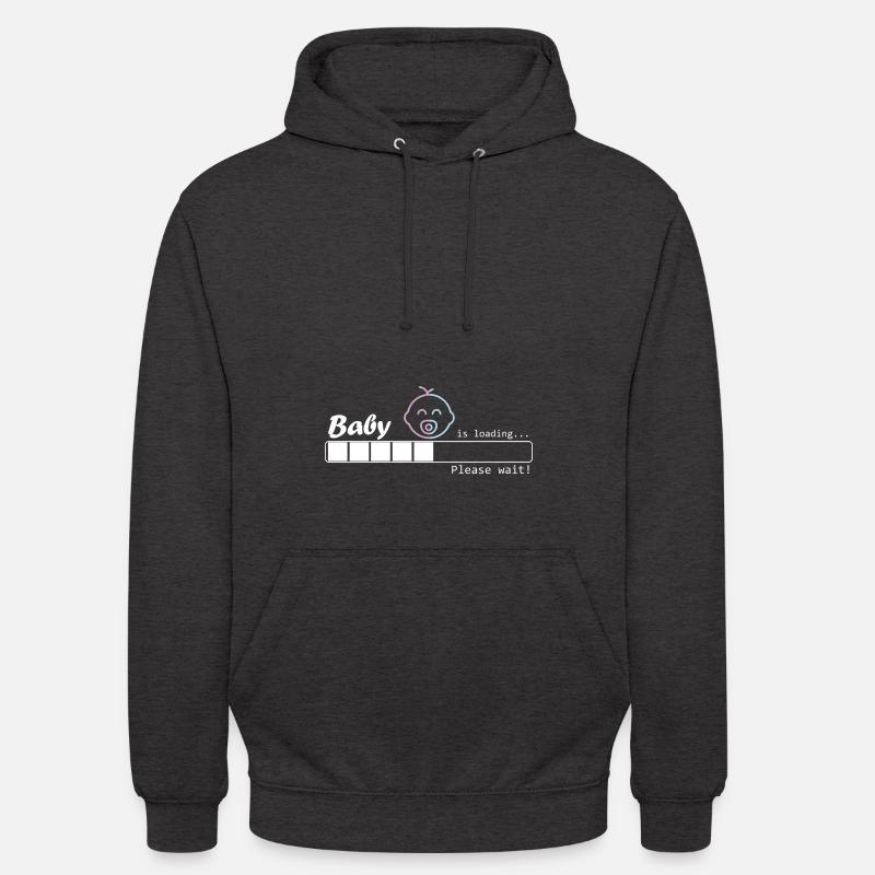 Baby is loading - Junge/Mädchen - Unisex Hoodie - Anthrazit