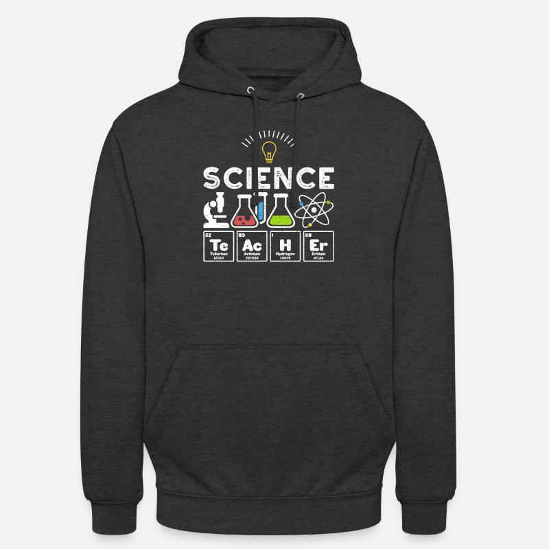 Professeur de sciences - Sciences - Sweat-shirt à capuche unisexe - charbon