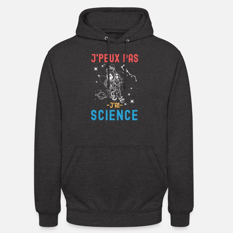 Science astronomie astronaute 2 - Sweat-shirt à capuche unisexe - charbon