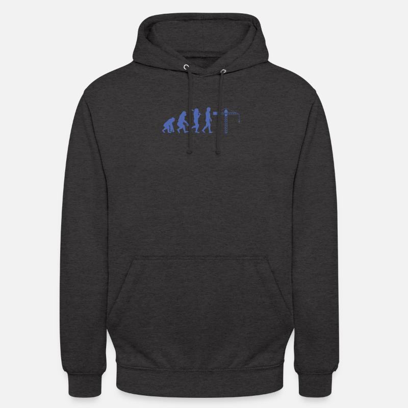 Kranführer Evolution - Unisex Hoodie - Anthrazit