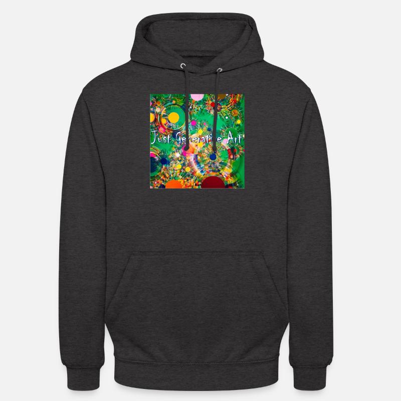 Nur Generative Kunstprogrammierung Bildcode - Unisex Hoodie - Anthrazit