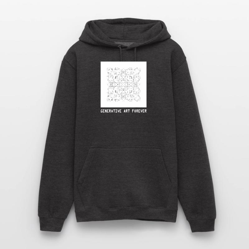 Programmes d’art génératif code d’image pour toujours Sweat-shirt à capuche unisexe