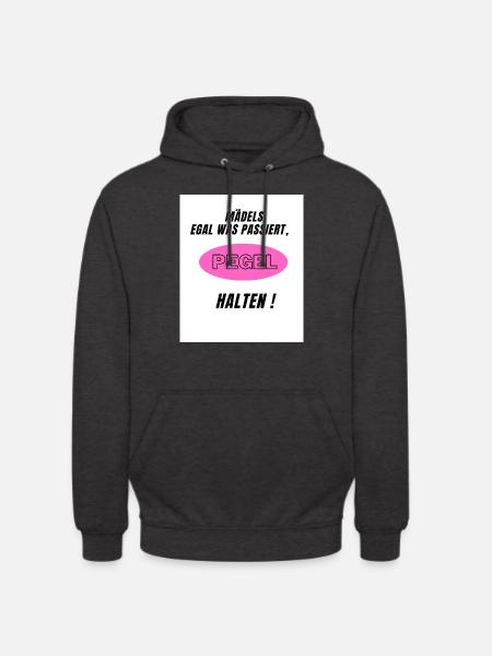 PEGEL HALTEN - Unisex Hoodie - Anthrazit