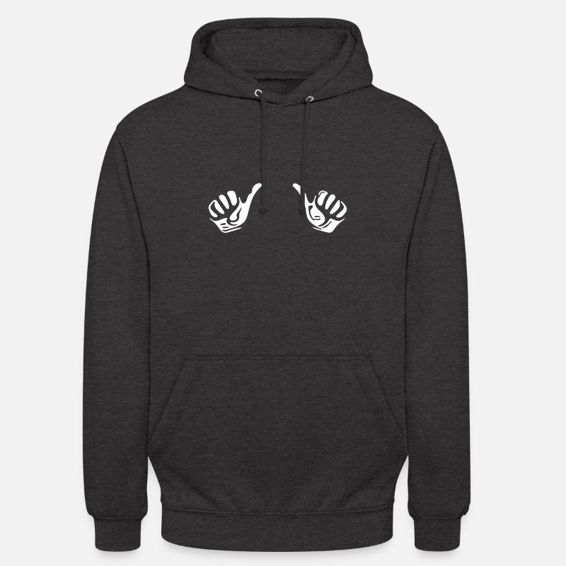 Vector Daumen hoch - Unisex Hoodie - Anthrazit