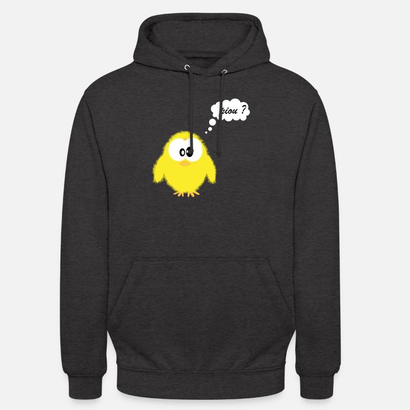 piou dev - Sweat-shirt à capuche unisexe - charbon