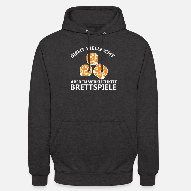 boardgame chess backgammon game night - Unisex Hoodie - Anthrazit