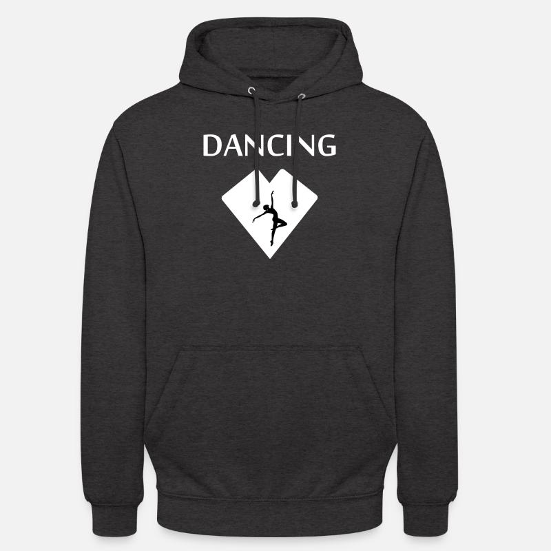 Danse Musique de danse - Sweat-shirt à capuche unisexe - charbon