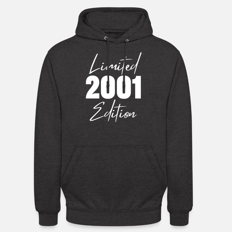 2001 Édition Limitée - Sweat-shirt à capuche unisexe - charbon