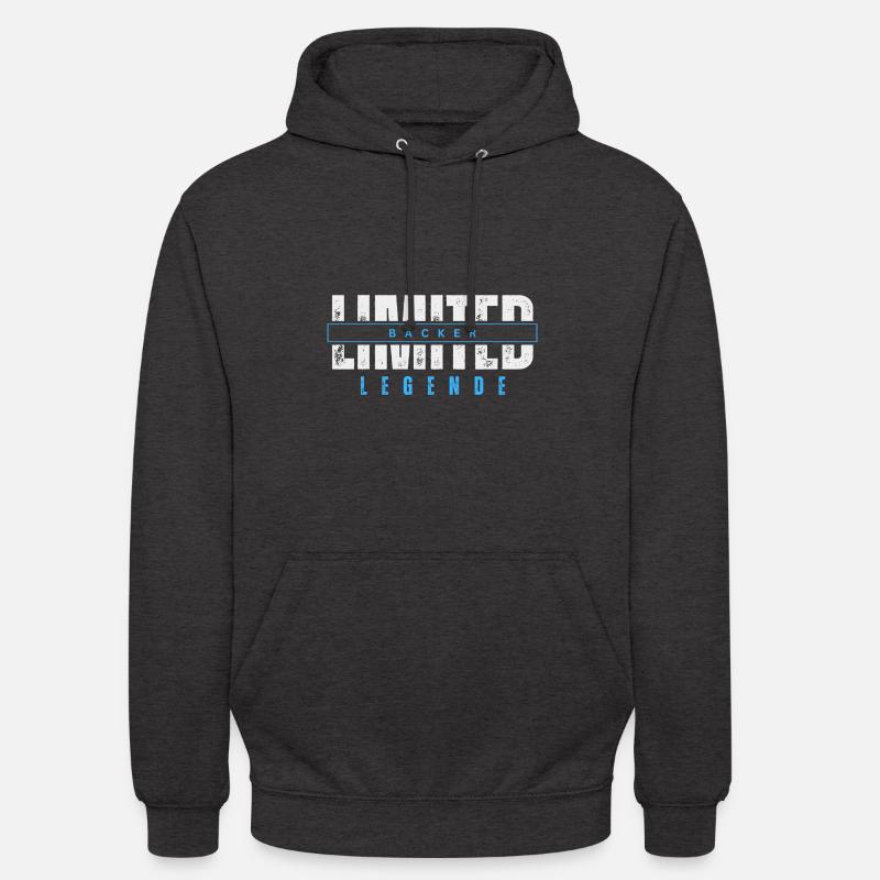 Légende Baker limitée. - Sweat-shirt à capuche unisexe - charbon