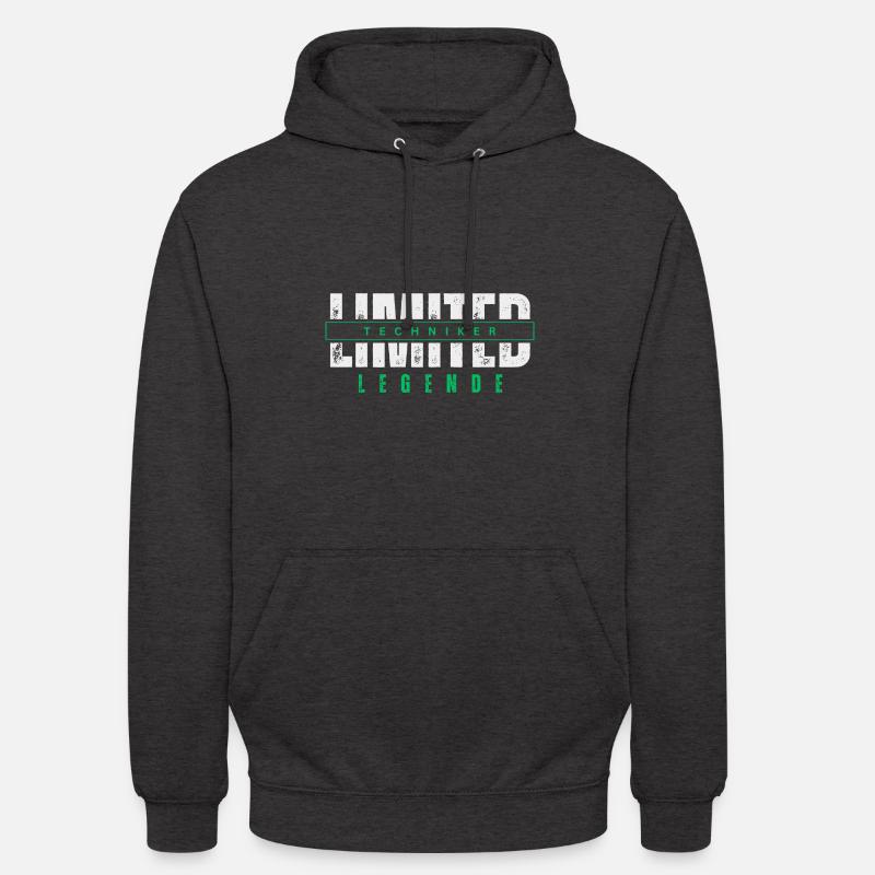 Légende limitée des techniciens. - Sweat-shirt à capuche unisexe - charbon