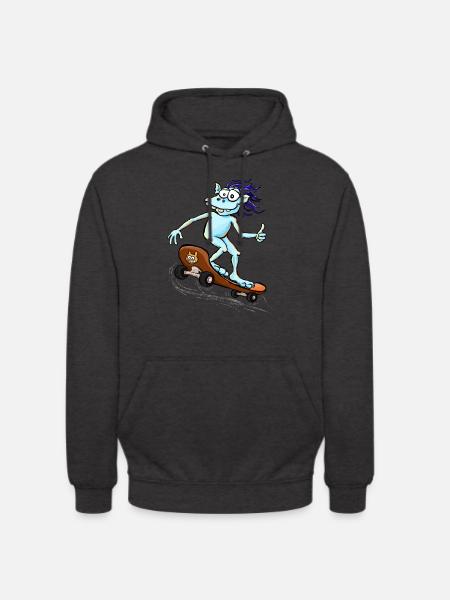 Kobold Skater - Unisex Hoodie - Anthrazit
