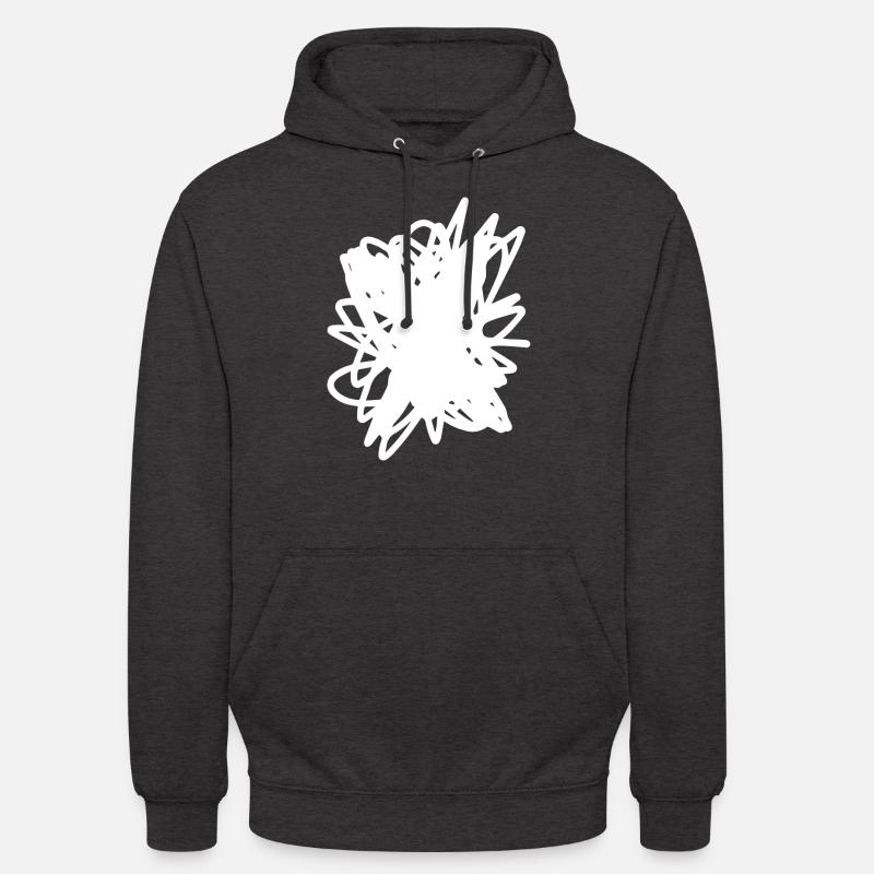 Scribble Fleck Gekritzel - Unisex Hoodie - Anthrazit