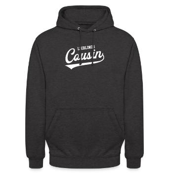 Lieblingscousin Beste Cousins Vetter Bester Cousin - Unisex Hoodie - Anthrazit - Vorne - Alina (178cm) & Michal (187cm)