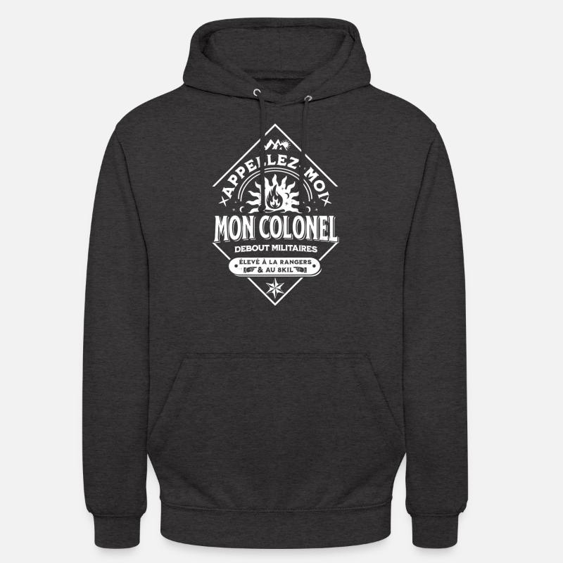 Appellez-moi mon Colonel.. - Sweat-shirt à capuche unisexe - charbon