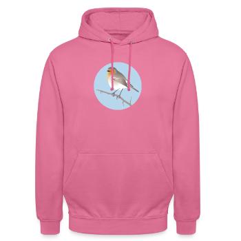 Robin - Unisex Hoodie - pink - Front - Alina (178cm) & Michal (187cm)