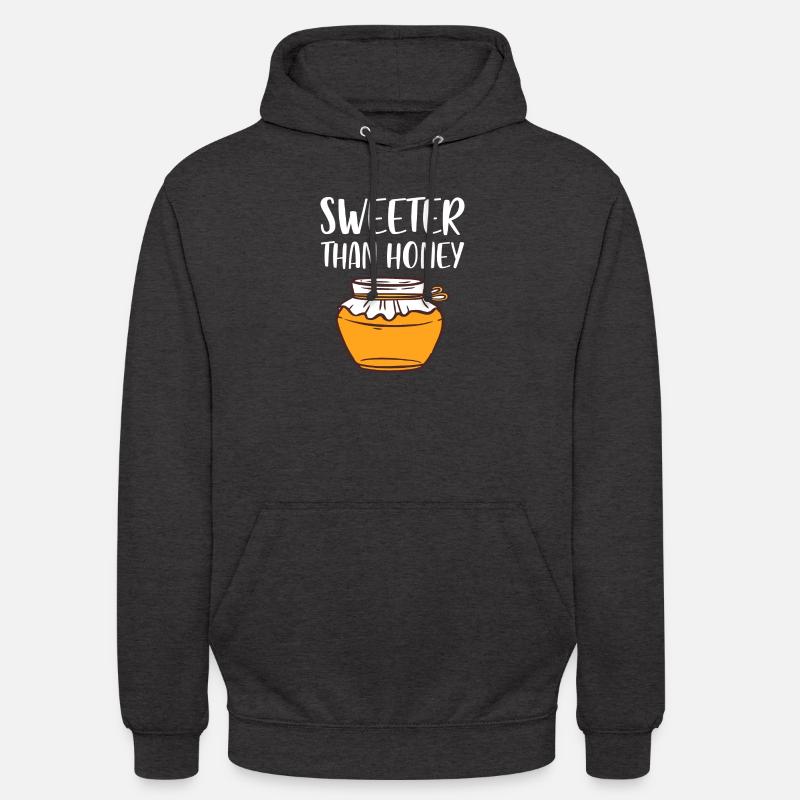 Plus sucré que le miel - Sweat-shirt à capuche unisexe - charbon