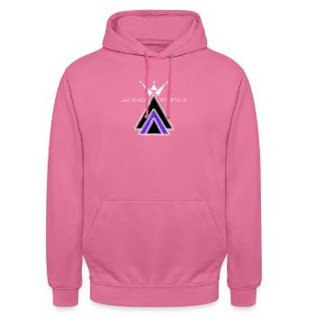 Alpha Power - Unisex Hoodie - pink - Front - Alina (178cm) & Michal (187cm)