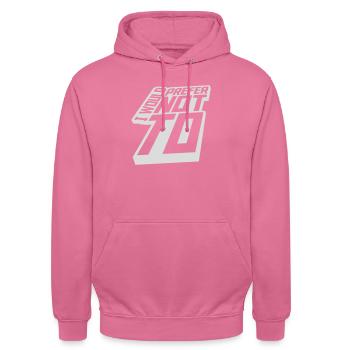 I prefer not to - Unisex Hoodie - pink - Front - Alina (178cm) & Michal (187cm)