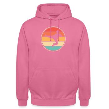 Männer Jungen Kampfsport Karate - Unisex Hoodie - Pink - Vorne - Alina (178cm) & Michal (187cm)
